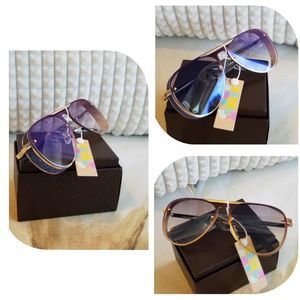 SUNGLASSES WOMEN GOLDEN FEMALE METAL FRAME